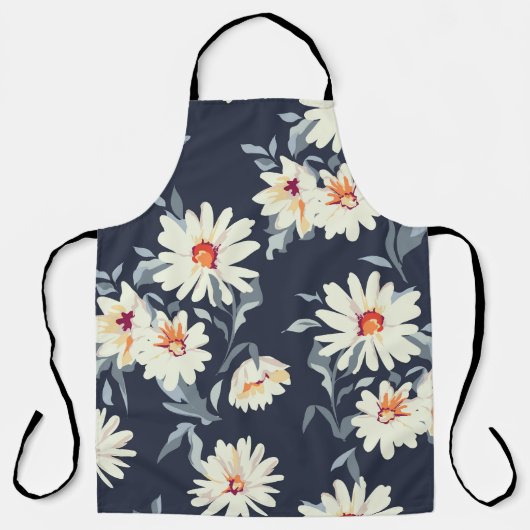 Daisy Floral: naadloze print Schort (Voorkant)
