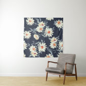 Daisy Floral: naadloze print Wandkleed (In Situ (horizontaal))