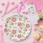  Daisy Floral Papieren Bordje (Feest)