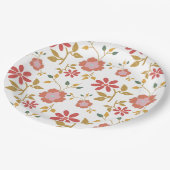  Daisy Floral Papieren Bordje (Gekanteld)