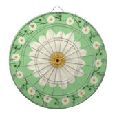 Daisy Floral Pattern Dartbord (Voorkant)