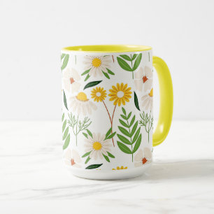 Daisy Floral Pattern Mok