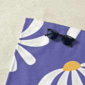 Daisy Floral Periwinkle Monogram Badhanddoek (In situ)