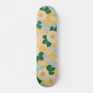 Daisy Floral Print  Japans Retropatroon Persoonlijk Skateboard