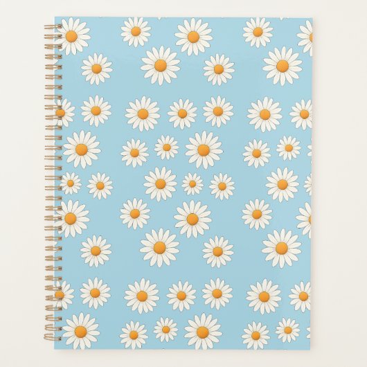 Daisy Floral – Schattigee & esthetische Dagelijkse Planner (Voorkant)