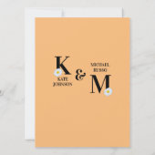 Daisy Floral Simple Save The Date (Achterkant)