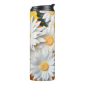 Daisy Floral Slim Thermische Tumbler Thermosbeker (Gedraaid links)