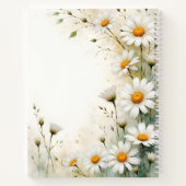 Daisy Floral Spiral-bound Journal Botanical Spring Notitieboek (Achterkant)
