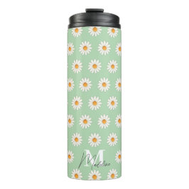Daisy Floral Thermal Tumbler – Esthetisch geïsolee Thermosbeker