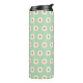 Daisy Floral Thermal Tumbler – Esthetisch geïsolee Thermosbeker (Gedraaid links)