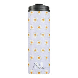 Daisy Floral Thermal Tumbler – Esthetisch geïsolee Thermosbeker