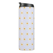 Daisy Floral Thermal Tumbler – Esthetisch geïsolee Thermosbeker (Geroteerd rechts)