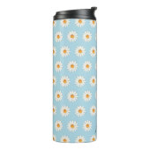 Daisy Floral Thermal Tumbler – Esthetisch geïsolee Thermosbeker (Gedraaid links)