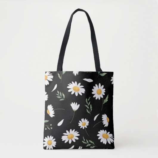 Daisy Floral Tote Bag (Voorkant)