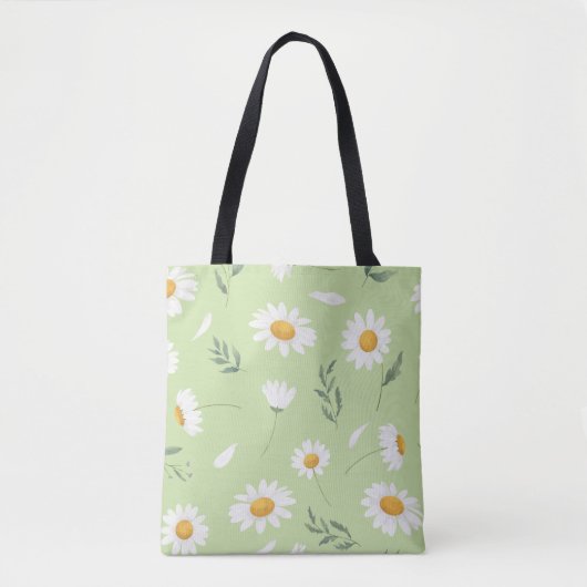 Daisy Floral Tote Bag (Voorkant)