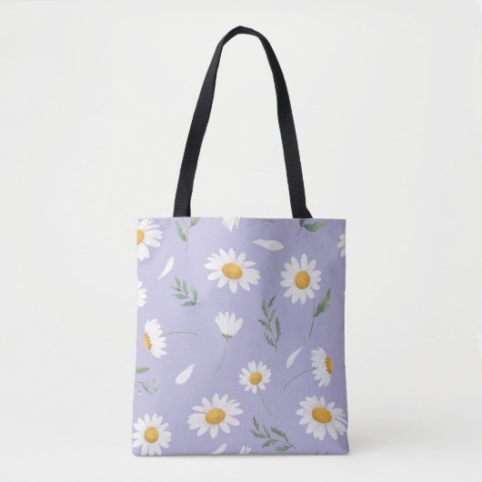 Daisy Floral Tote Bag (Voorkant)