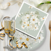 Daisy Floral Waterverven Servet