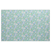 Daisy Floral White Blue Aqua Stof (Fat Quarter)