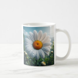Daisy Floral White Koffiemok