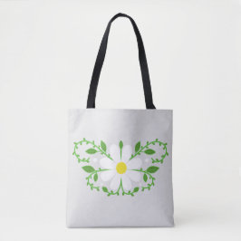 Daisy florale patroon tote bag