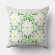 Daisy florale patroon werpt kussen