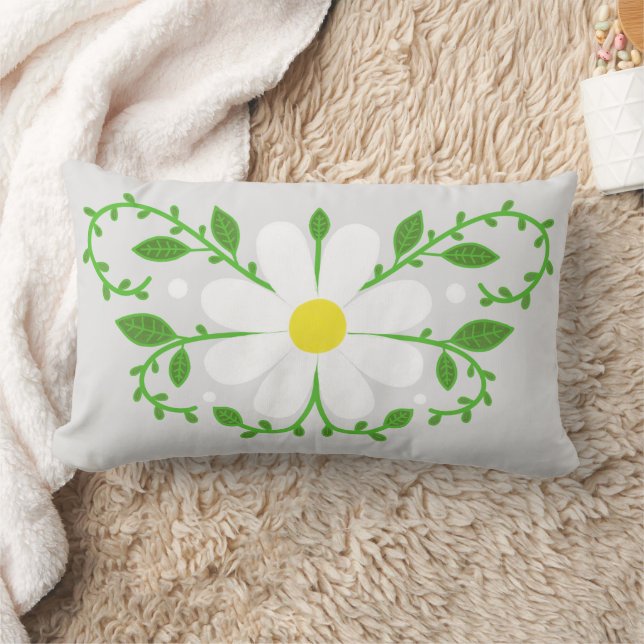 Daisy florale patroon werpt kussen (Deken)