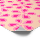 Daisy Florets 05 Sinaasappel en roze Poster (Hoek)