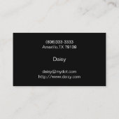 Daisy Flourish Visitekaartje (Achterkant)