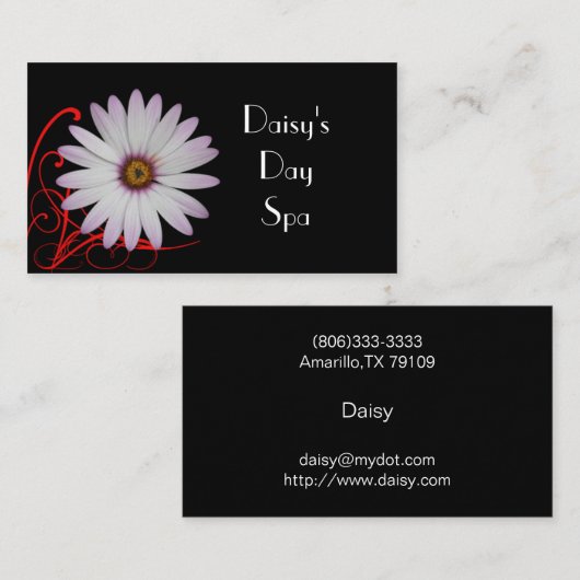 Daisy Flourish Visitekaartje (Voorkant / Achterkant)