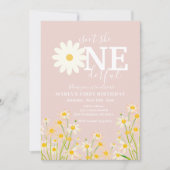 Daisy Flower 1e verjaardag Kaart (Voorkant)