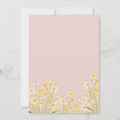 Daisy Flower 1e verjaardag Kaart (Achterkant)