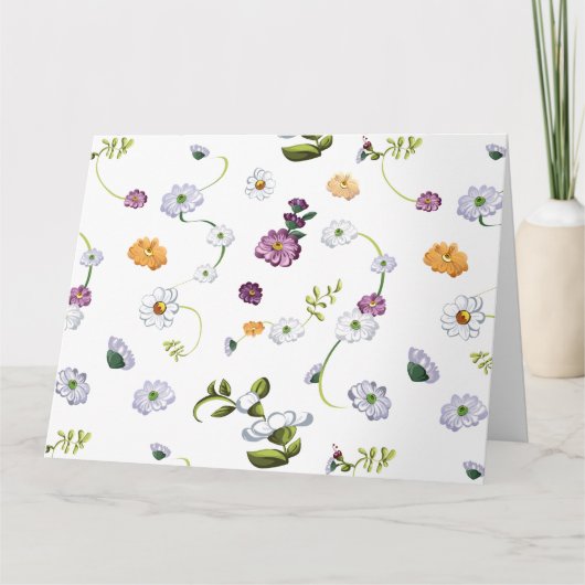 Daisy flower 2 bedankkaart (Voorkant)