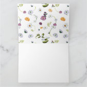 Daisy flower 2 bedankkaart (Binnen)