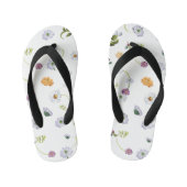 Daisy flower 2 kinder teenslippers (Voetbed)