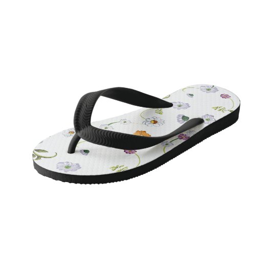 Daisy flower 2 kinder teenslippers (Schuin)