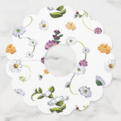 Daisy flower 2 wijnglaslabel (Voorkant)