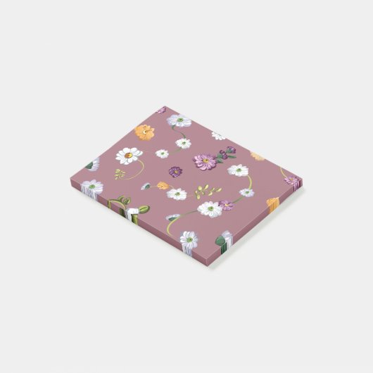 Daisy flower 3 post-it® notes (Schuin)