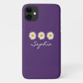 Daisy Flower aangepaste naam Case-Mate iPhone Case (Achterkant)