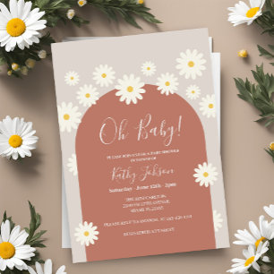 Daisy Flower Arch Baby shower Kaart