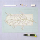 Daisy Flower Arch Blauwgroen Blauw Decoupage Art Tissuepapier (Craft)