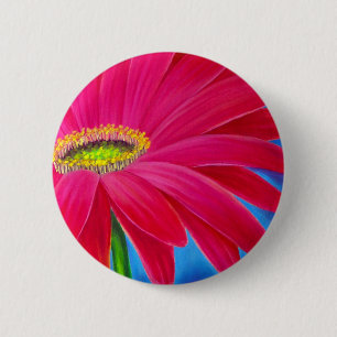 DAISY FLOWER ART - MULTI RONDE BUTTON 5,7 CM