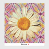 Daisy Flower Art  stijl Sticker (Vel)