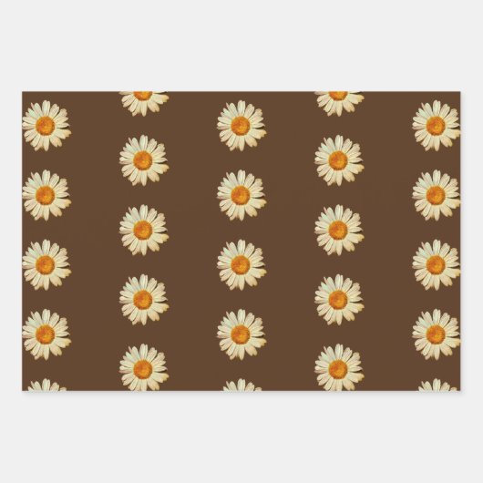 Daisy Flower Art Wrapping Craft Paper (Voorkant)