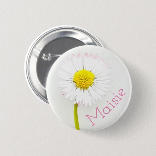  Daisy Flower Badge Ronde Button 5,7 Cm (Voorkant /achterkant)