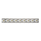 Daisy Flower Barn Board Satijnen Lint (Voorkant)
