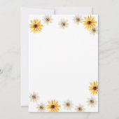 Daisy Flower Bay Bee in Bloom Baby shower Kaart (Achterkant)