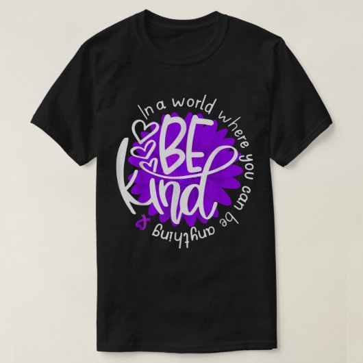 Daisy Flower Be Sind Alzheimer Awareness Month Kin T-shirt (Design voorkant)