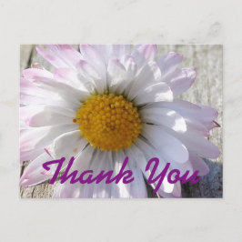 Daisy Flower Bedankt Briefkaart