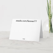 Daisy Flower & Bee Verjaardag Kaart (Achterkant)