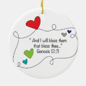 Daisy Flower Bible Quote Knowledge of Truth Keramisch Ornament (Achterkant)